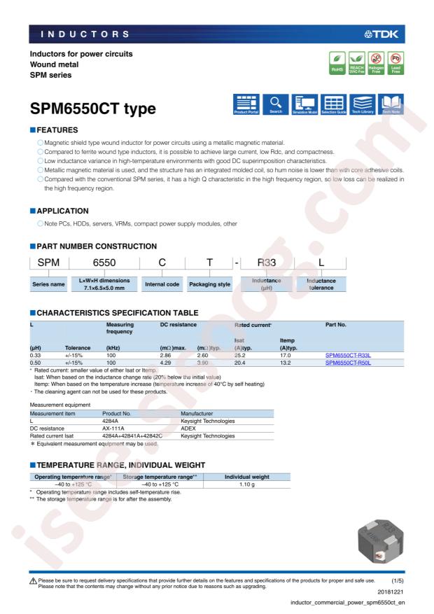 SPM6550CT-R50L