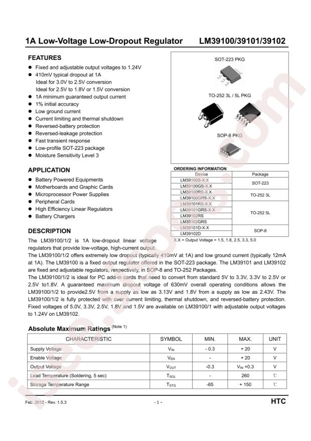 LM39100S-5.0