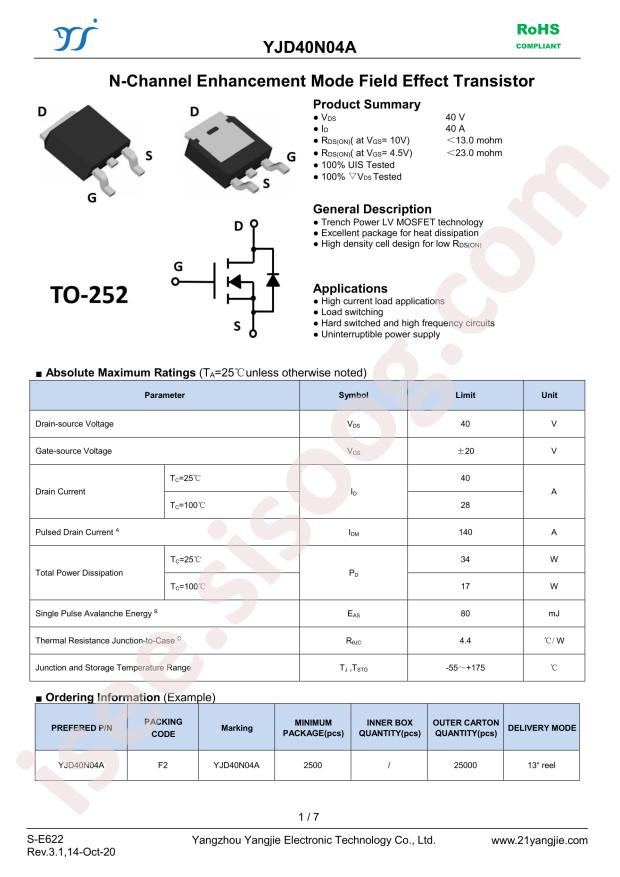 YANGJIE YJD40N04A