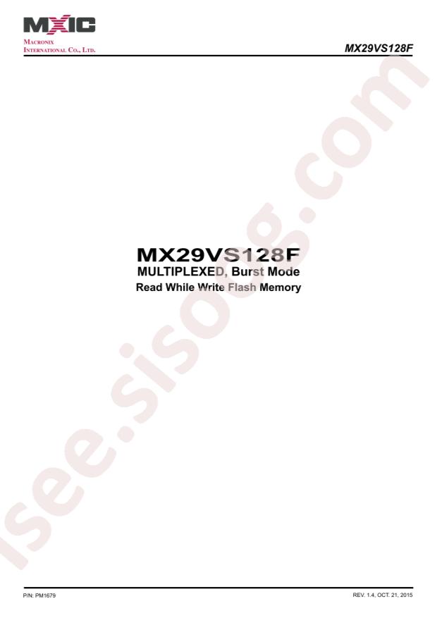 MX29VS128FBXJI-80GTR