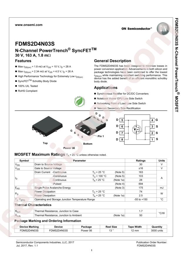 FDMS2D4N03S