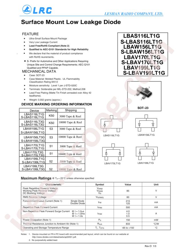 LBAS116LT1G