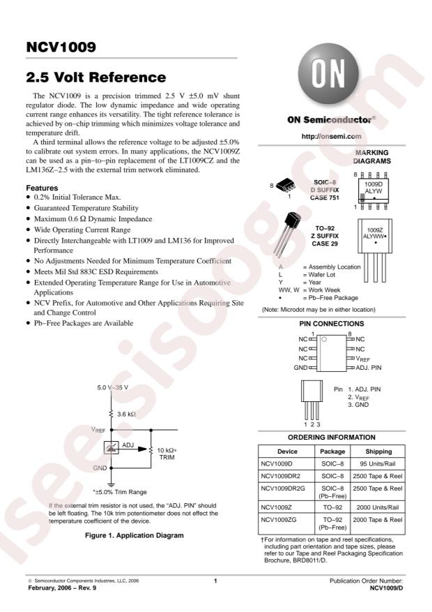 NCV1009DR2G