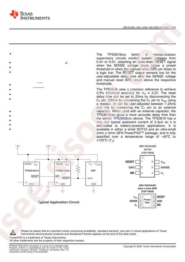 TPS3818G25DRVT