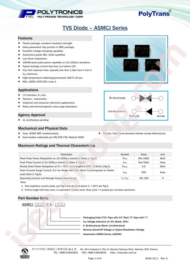 ASMCJ70CA