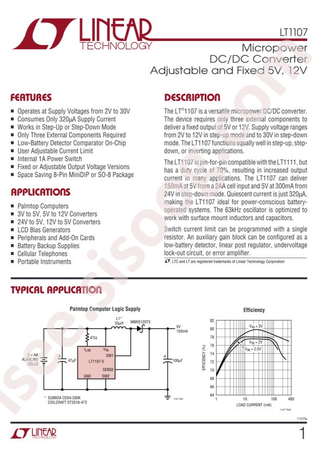 LT1107CS8#PBF