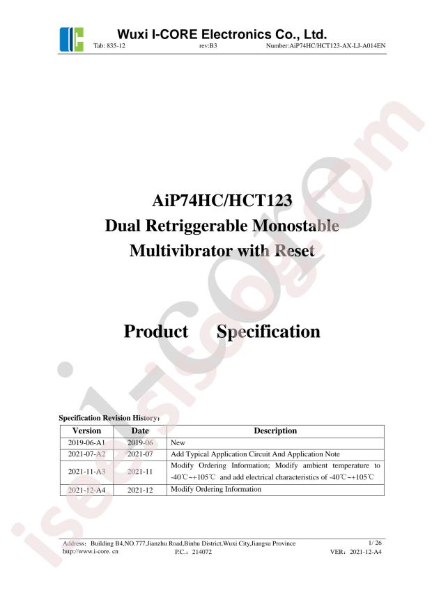 AIP74HC123SA16.TB