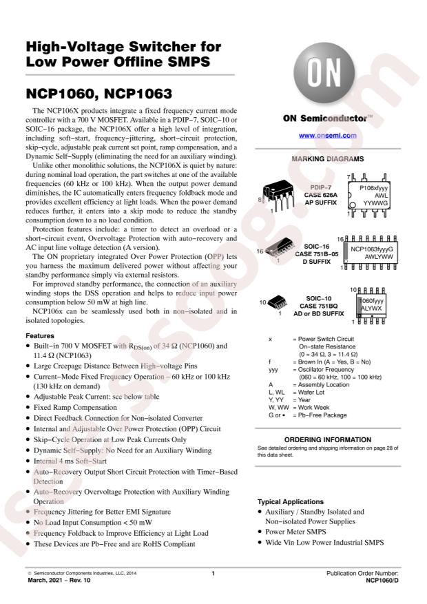 NCV1063AD060R2G