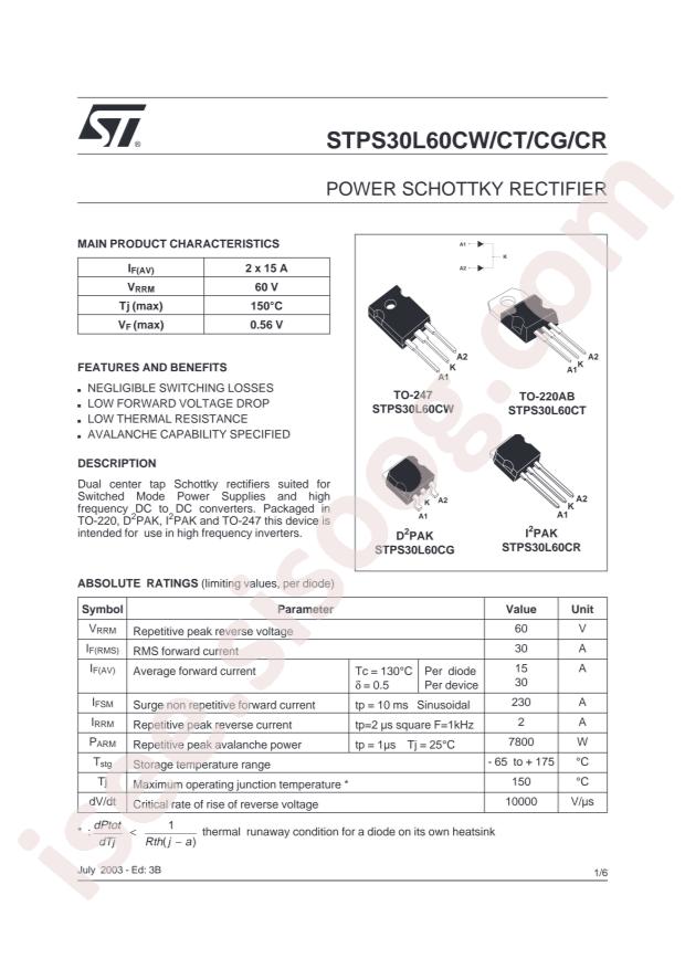 STPS30L60CT