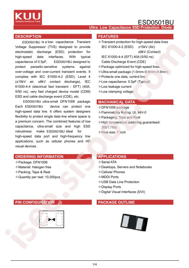 ESD0501BU