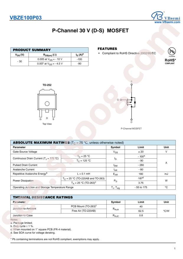 VBZE100P03