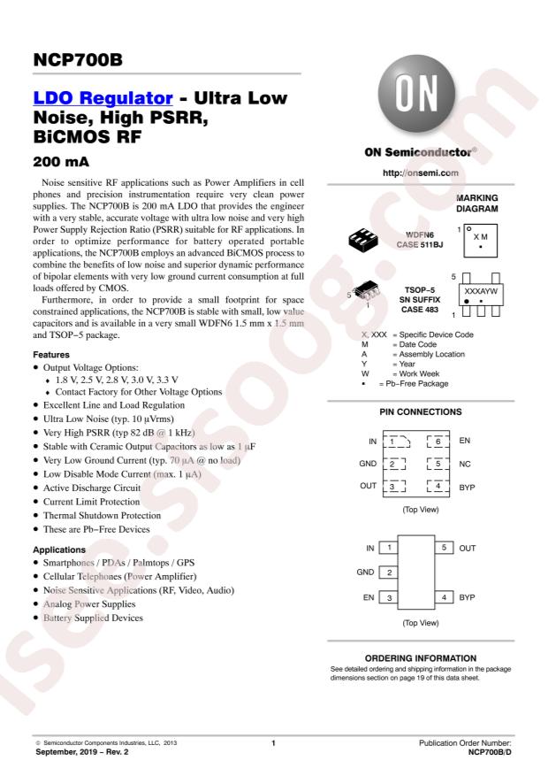 NCP700BMT28TBG