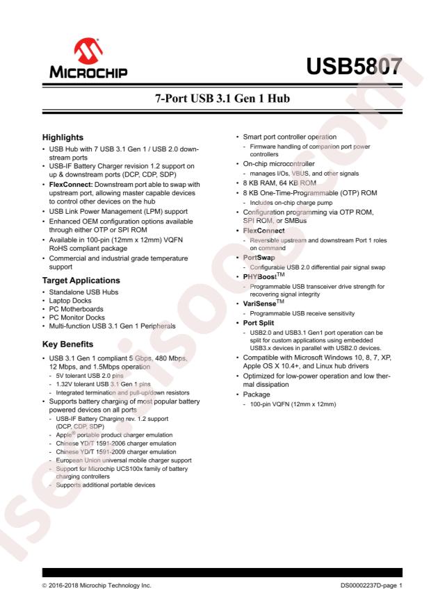 USB5807-I/KD
