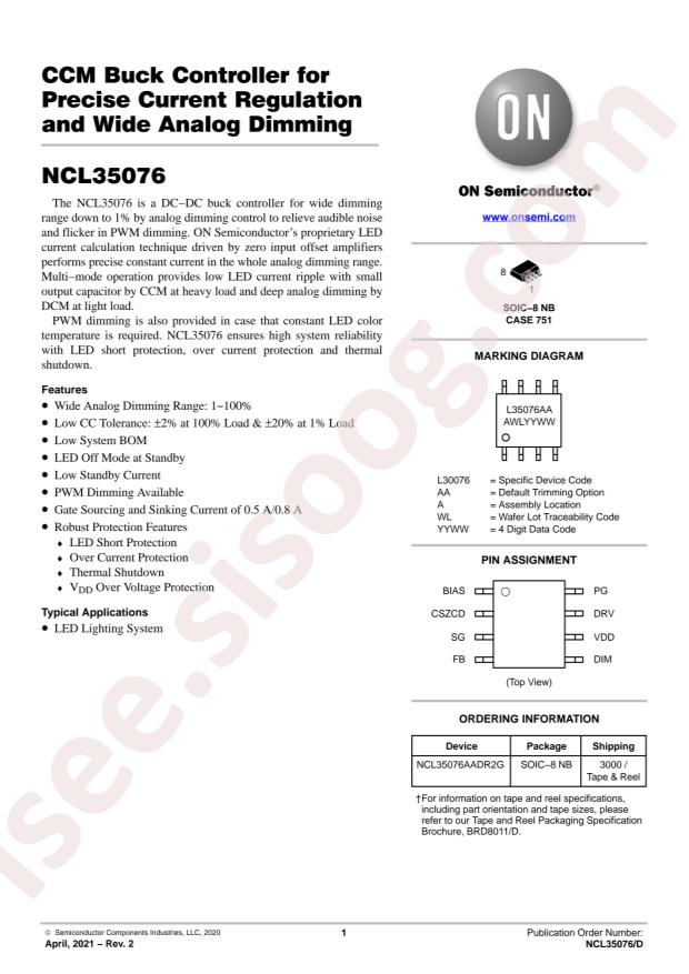 NCL35076AADR2G