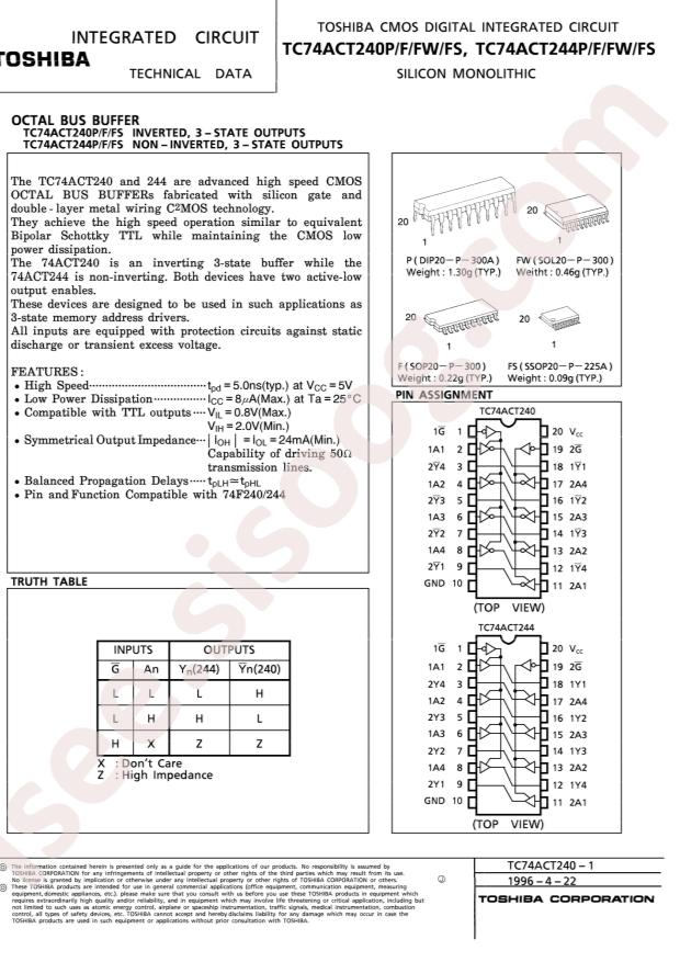 TC74ACT244PF