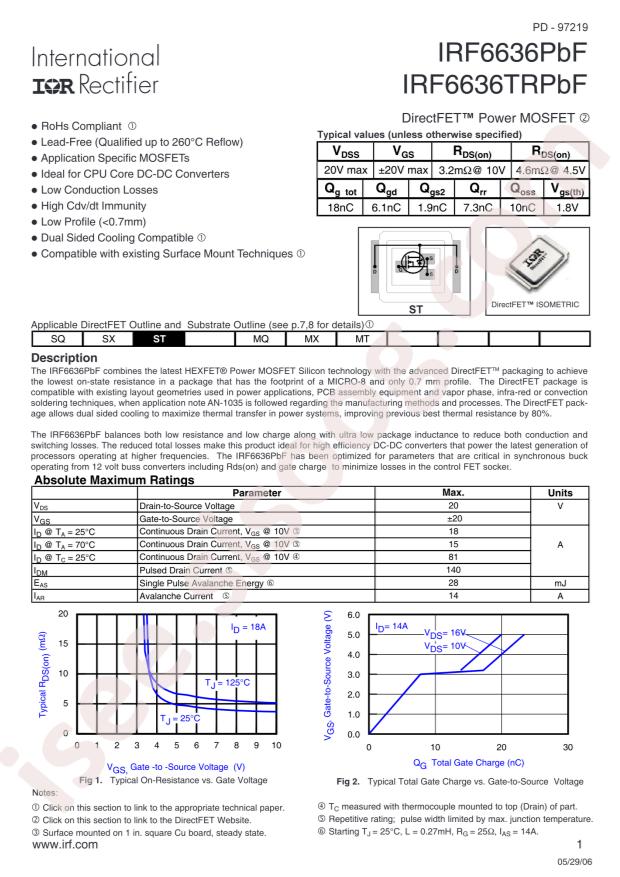 IRF6636TRPBF