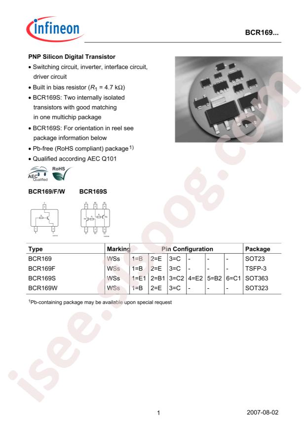 BCR 169S H6327