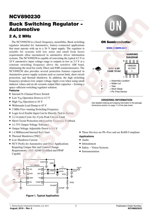 NCV890230PDR2G