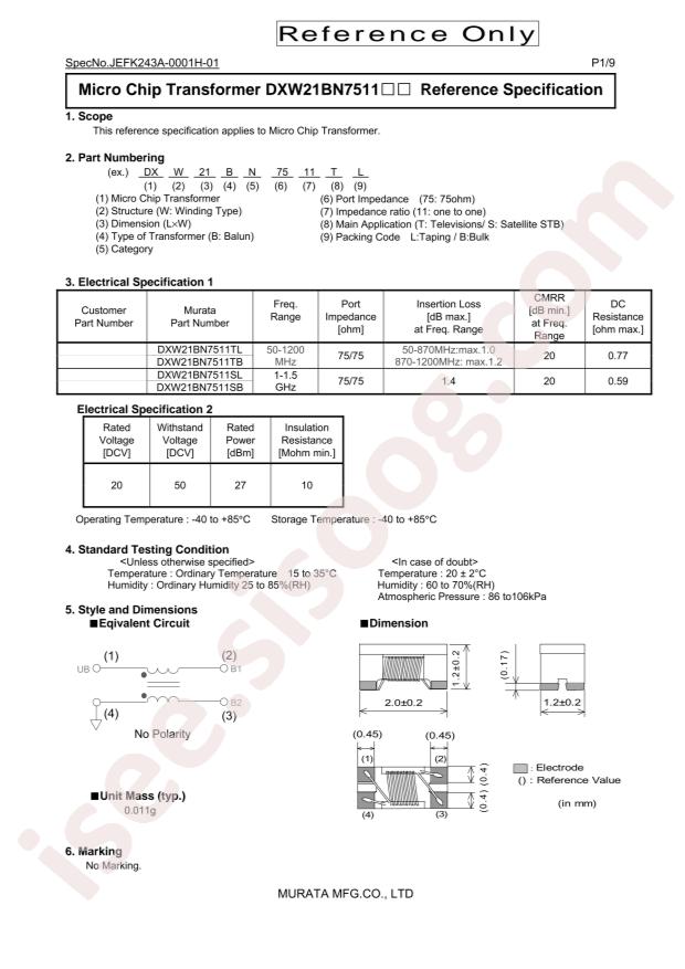 DXW21BN7511SL