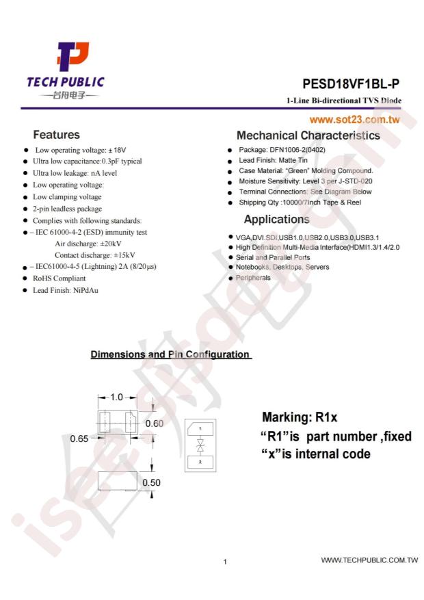 PESD18VF1BL-P