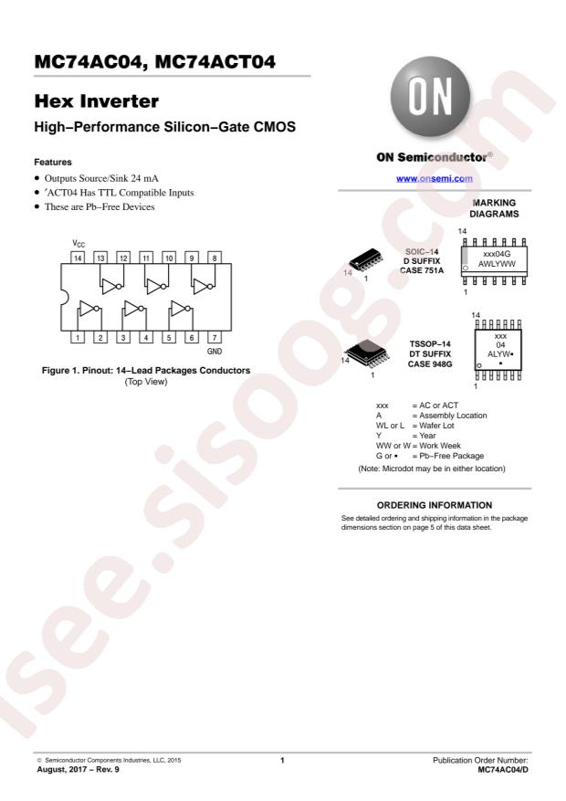 MC74AC04DG