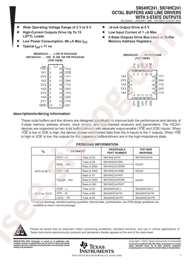 SN74HC241DWR