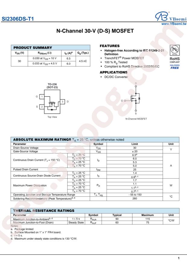SI2306DS-T1-VB