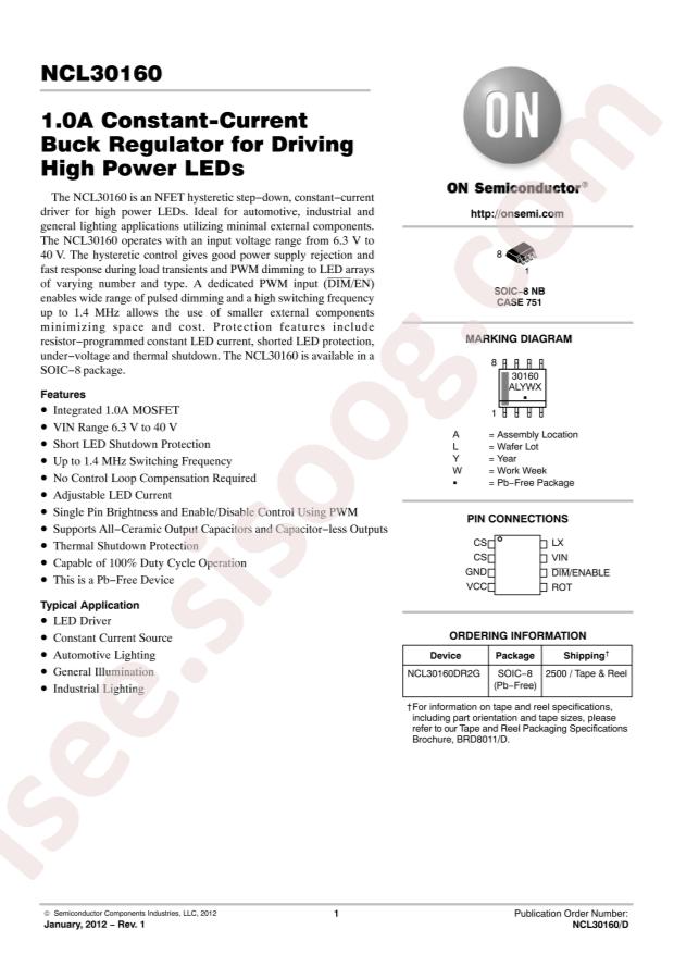 NCL30160DR2G