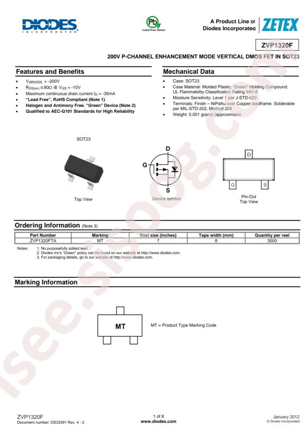 ZVP1320FTA