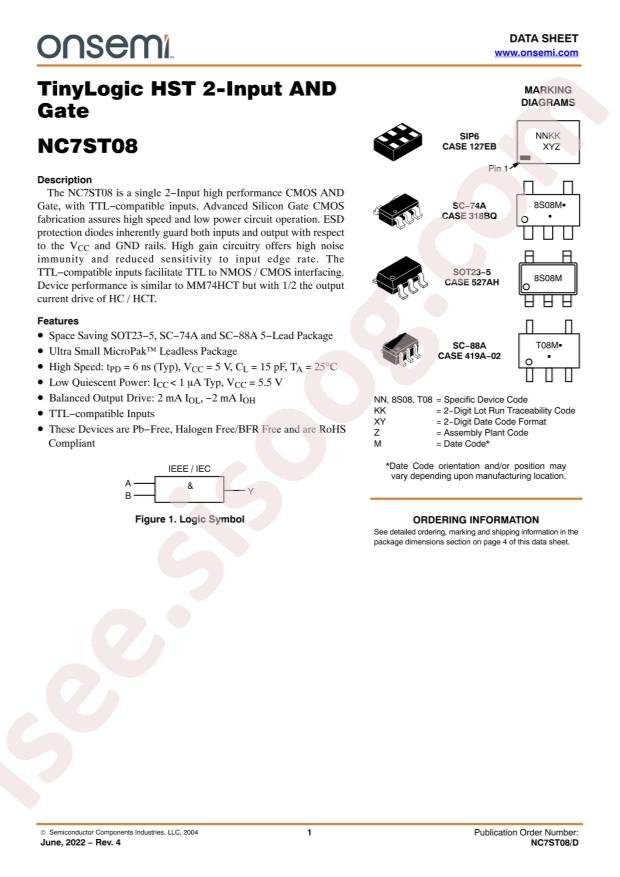 NC7ST08L6X