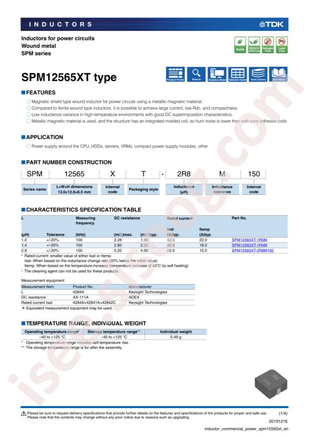 SPM12565XT-1R0M