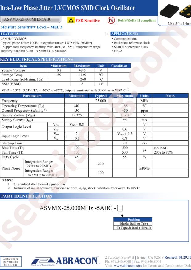 ASVMX-25.000MHZ-5ABC-T