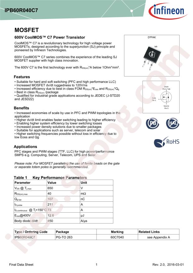 IPB60R040C7