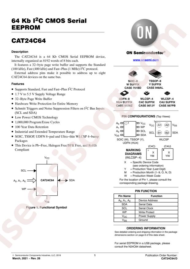 CAT24C64HU4I-GT3