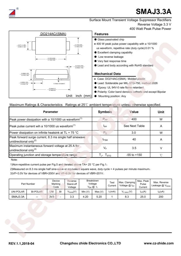 SMAJ3.3A