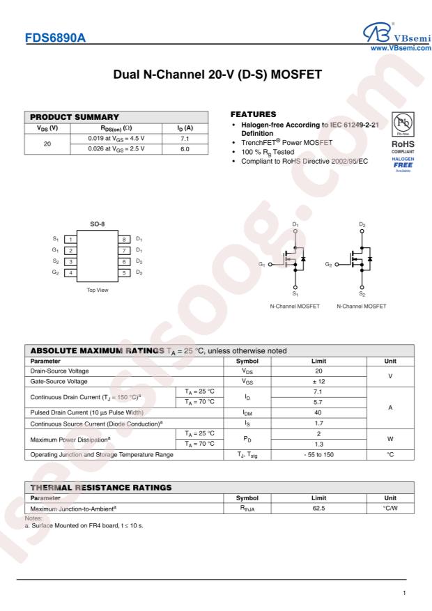 FDS6890A-VB