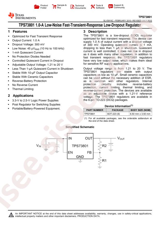 TPS73801DCQR
