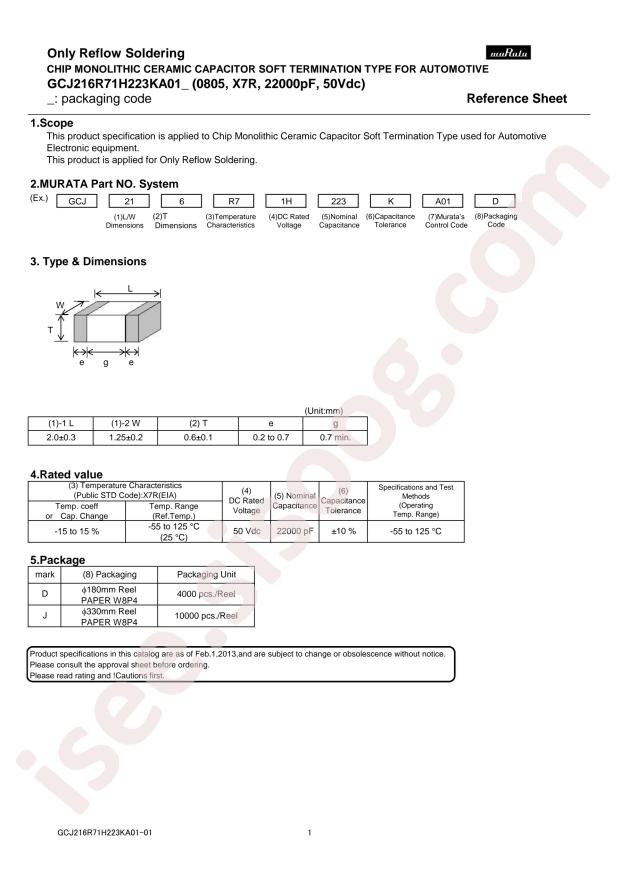 GCJ216R71H223KA01D