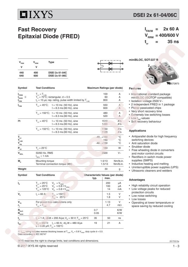 DSEI2X61-06C