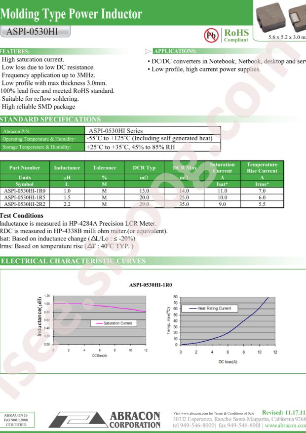 ASPI-0530HI-1R0M-T2