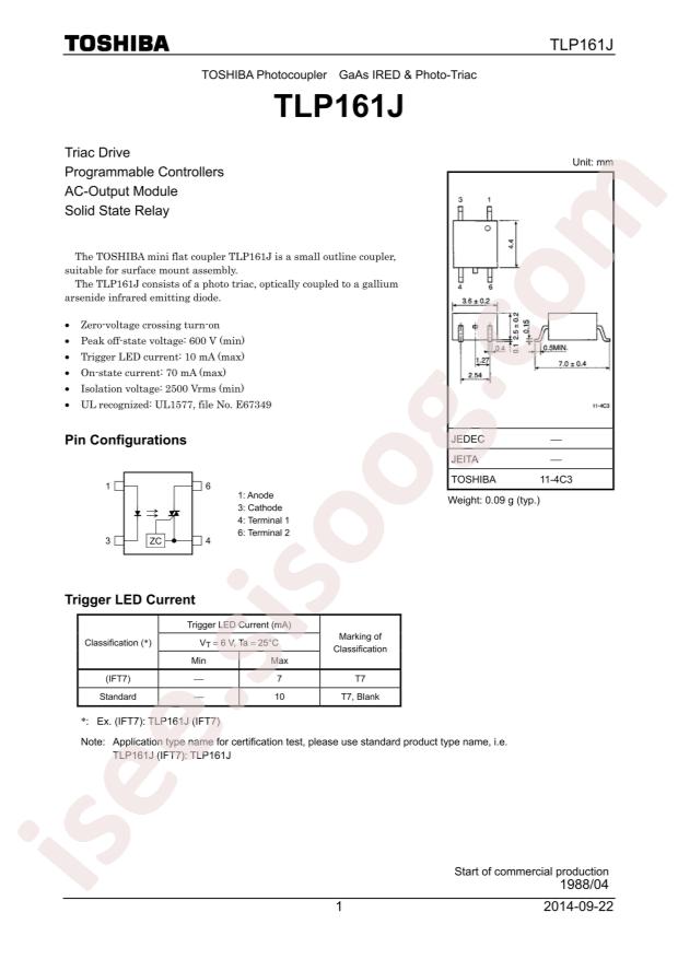 TLP161J(TPL,U,C,F)