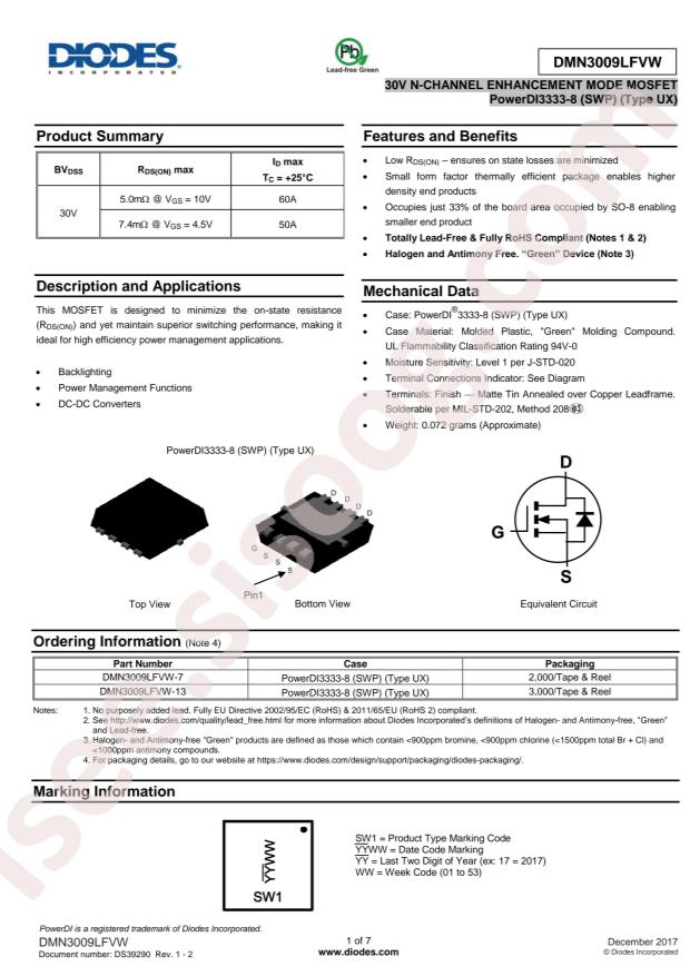 DMN3009LFVW-7
