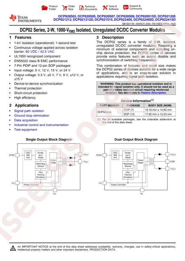 DCP020505P