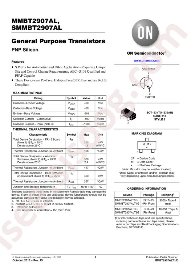 MMBT2907ALT3G
