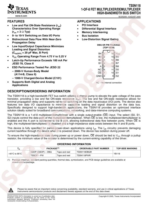 TS5N118DBQR
