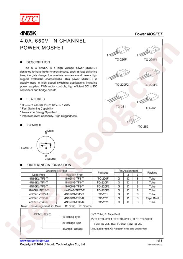 4N65KG-TN3-R