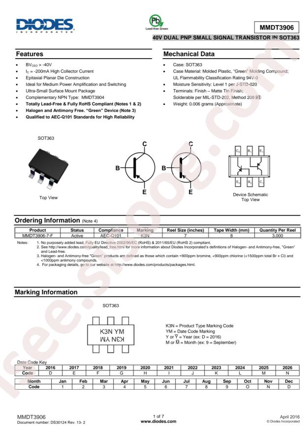 MMDT3906-7-F