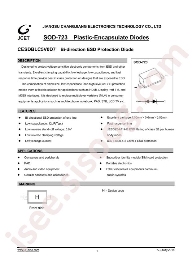 CESDBLC5V0D7