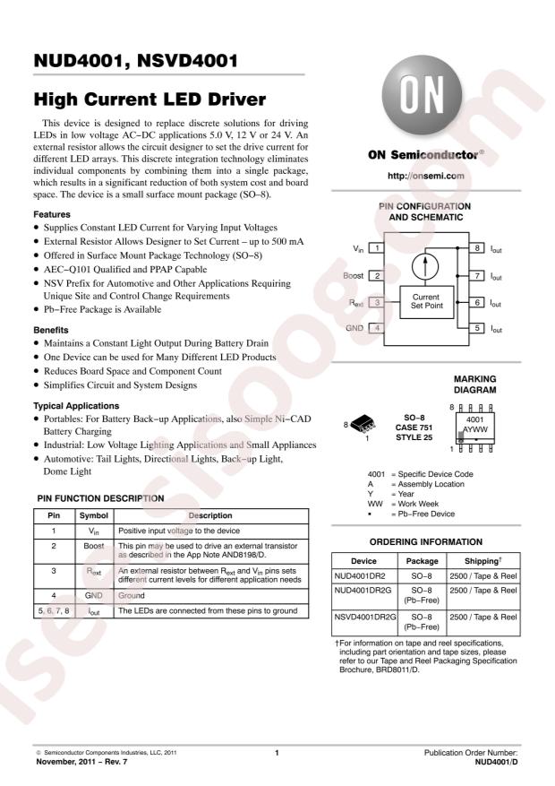 NUD4001DR2G