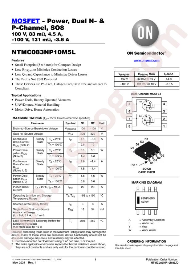 NTMC083NP10M5L